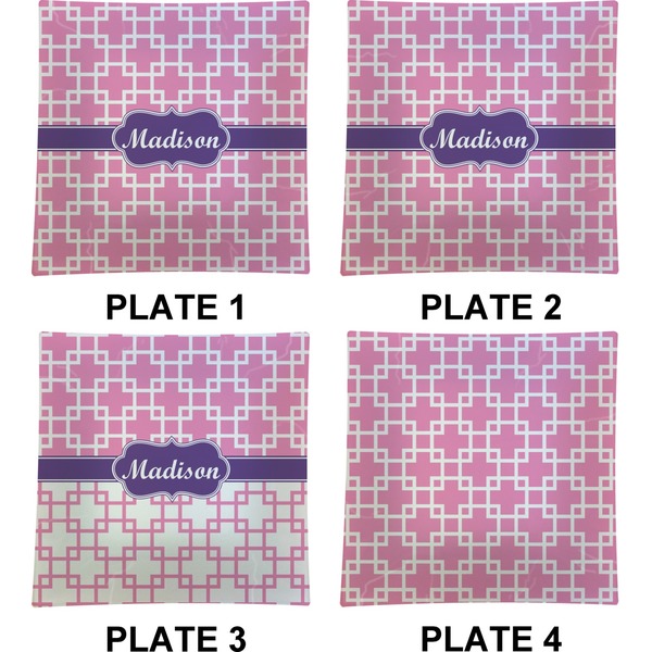 Linked Squares Set of Square Dinner Plates (Approval)