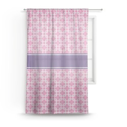 Linked Squares Sheer Curtain - 50"x84"