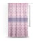 Linked Squares Sheer Curtain With Window and Rod
