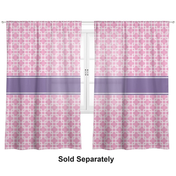 Linked Squares Sheer Curtains