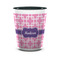 Linked Squares Ceramic Shot Glass - 1.5 oz - Two Tone - Single (Personalized)