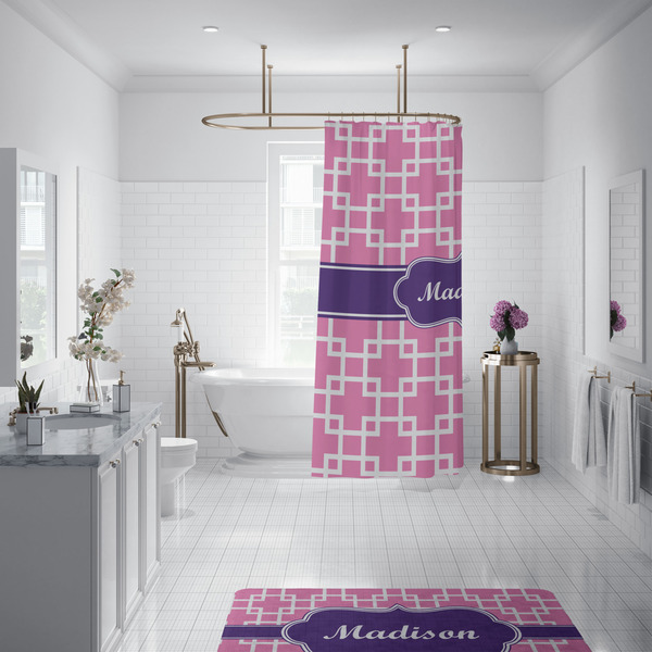 Linked Squares Shower Curtain - 70"x83"