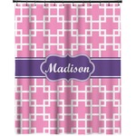 Linked Squares Extra Long Shower Curtain - 70"x84" (Personalized)
