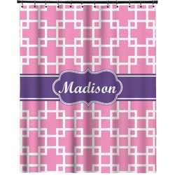 Linked Squares Extra Long Shower Curtain - 70"x84" (Personalized)