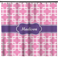 Linked Squares Shower Curtain - Custom Size (Personalized)