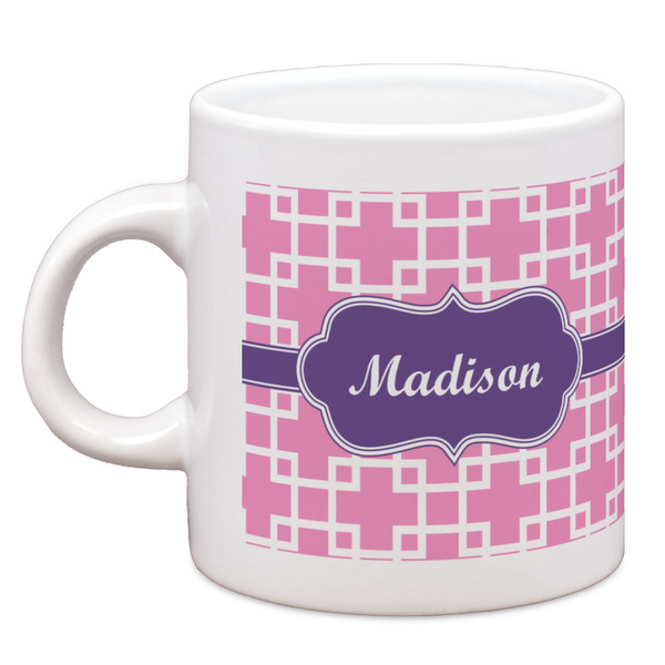Custom Linked Squares Espresso Cup (Personalized)