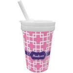 Linked Squares Sippy Cup with Straw (Personalized)