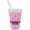 Linked Squares Sippy Cup with Straw (Personalized)