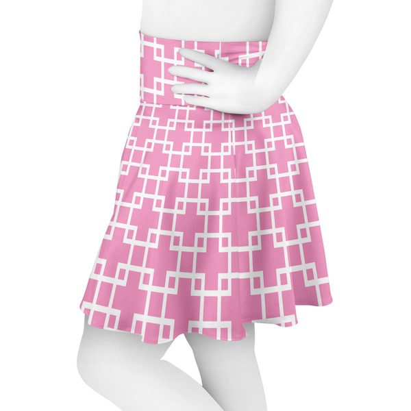 Linked Squares Skater Skirt - Side