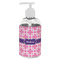 Linked Squares Plastic Soap / Lotion Dispenser (8 oz - Small - White) (Personalized)