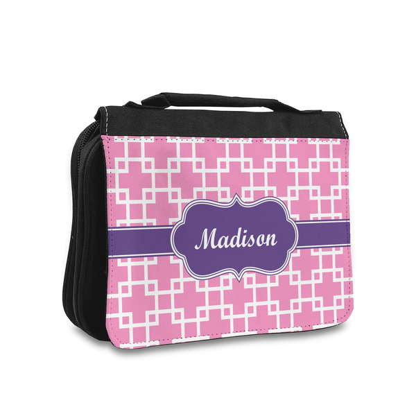 Custom Linked Squares Toiletry Bag - Small (Personalized)