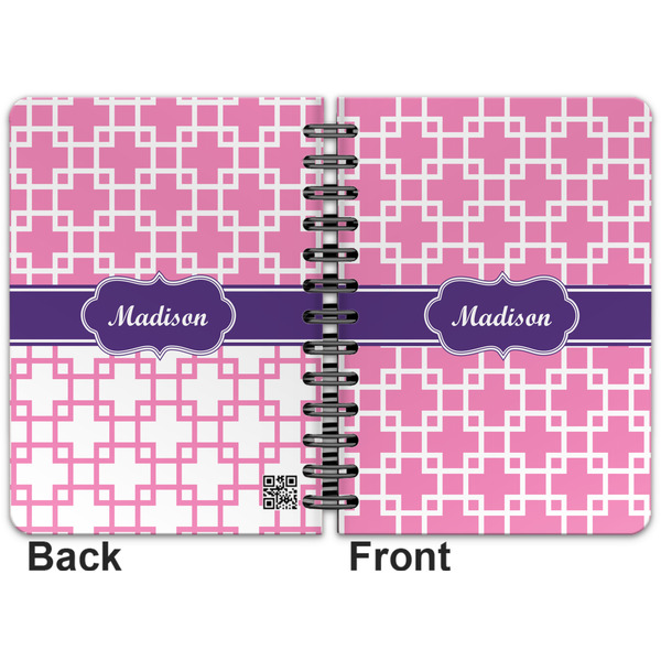 Linked Squares Spiral Journal 5 x 7 - Apvl