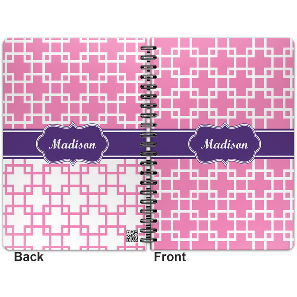 Linked Squares Spiral Journal 7 x 10 - Apvl