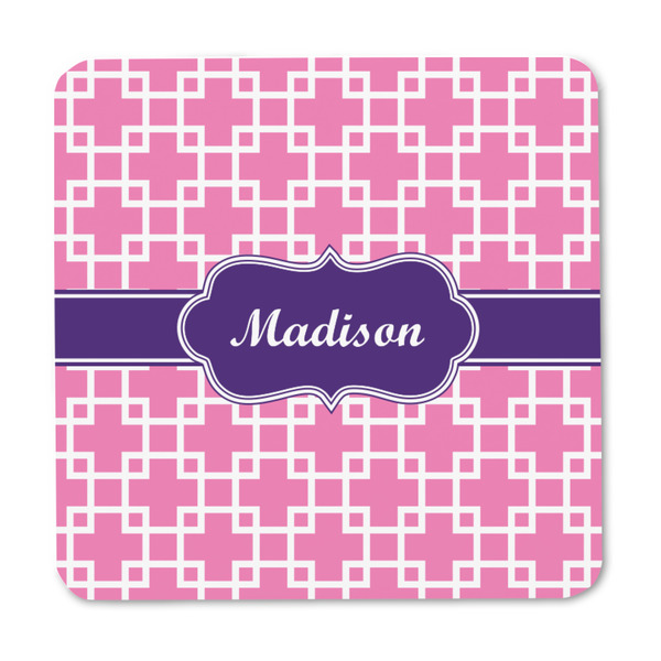 Linked Squares Square Fridge Magnet - FRONT