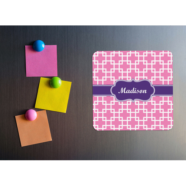 Linked Squares Square Fridge Magnet - LIFESTYLE