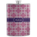 Linked Squares Stainless Steel Flask (Personalized)