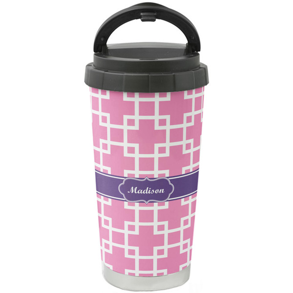 Custom Linked Squares Stainless Steel Coffee Tumbler (Personalized)