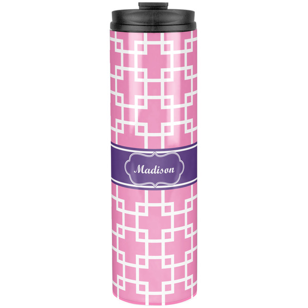 Custom Linked Squares Stainless Steel Skinny Tumbler - 20 oz (Personalized)