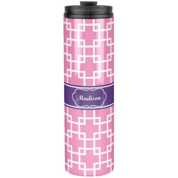 Linked Squares Stainless Steel Tumbler 20 Oz - Front