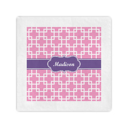 Linked Squares Cocktail Napkins (Personalized)