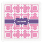 Linked Squares Paper Dinner Napkins (Personalized)
