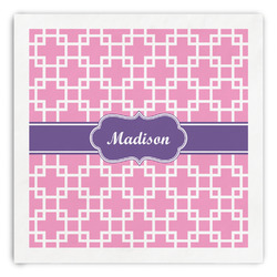 Linked Squares Paper Dinner Napkins (Personalized)