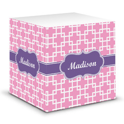 Linked Squares Sticky Note Cube (Personalized)