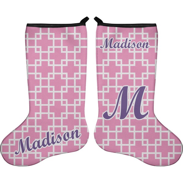 Linked Squares Stocking - Double-Sided - Approval