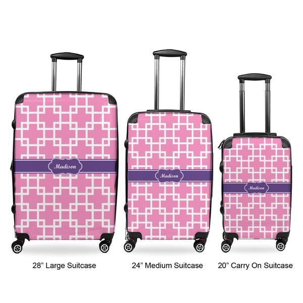 Linked Squares Suitcase Set 1 - APPROVAL