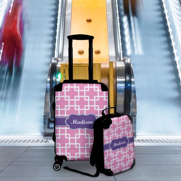 Linked Squares Suitcase Set 4 - IN CONTEXT