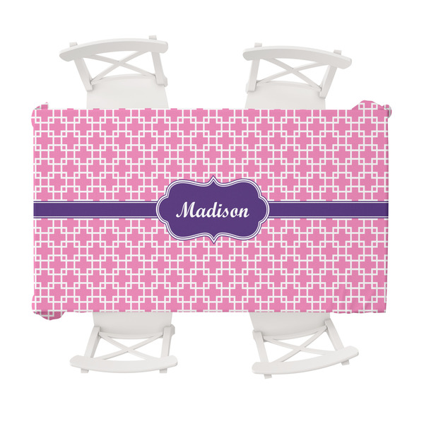 Custom Linked Squares Tablecloth - 58"x102" (Personalized)