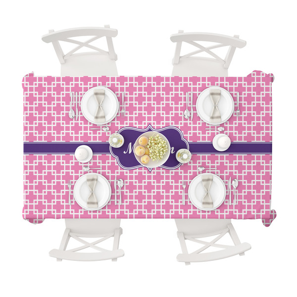 Linked Squares Tablecloths (58"x102") - TOP VIEW