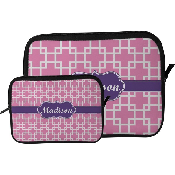 Linked Squares Tablet Sleeve (Size Comparison)