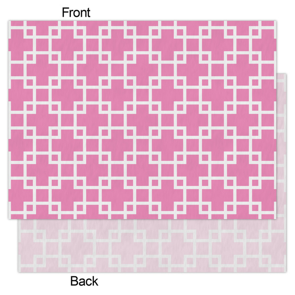 Linked Squares Tissue Paper - Heavyweight - Large - Front & Back