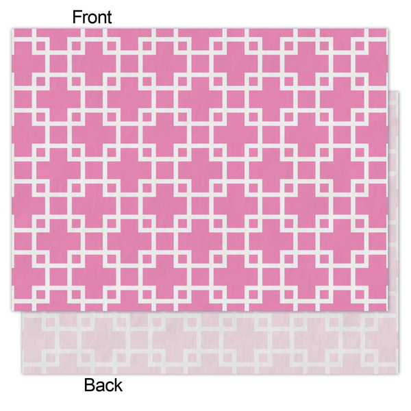 Linked Squares Tissue Paper - Heavyweight - Medium - Front & Back