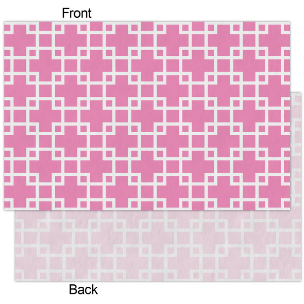 Linked Squares Tissue Paper - Heavyweight - XL - Front & Back