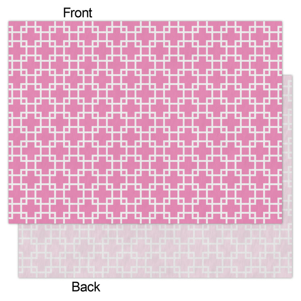 Linked Squares Tissue Paper - Lightweight - Large - Front & Back