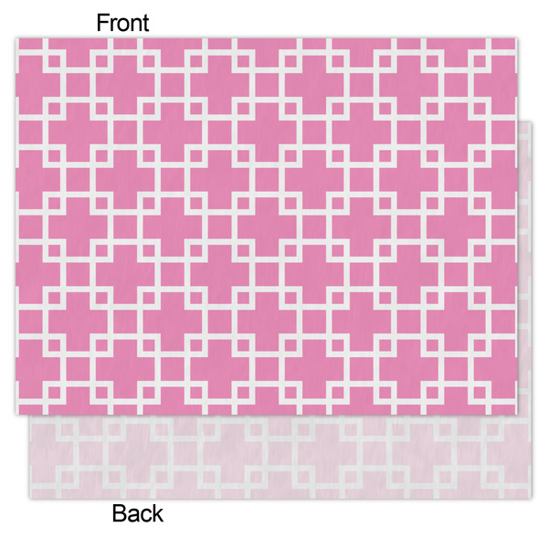 Linked Squares Tissue Paper - Lightweight - Medium - Front & Back