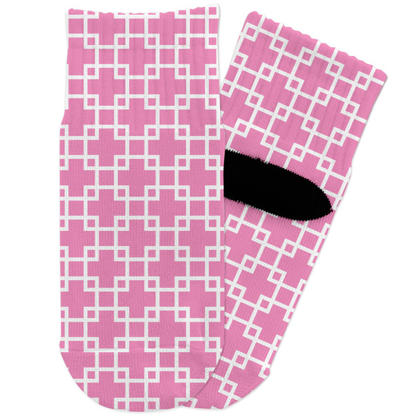 Custom Linked Squares Toddler Ankle Socks