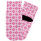 Linked Squares Toddler Ankle Socks - Single Pair - Front and Back