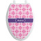 Linked Squares Toilet Seat Decal - Elongated (Personalized)