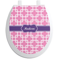 Linked Squares Toilet Seat Decal (Personalized)