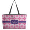 Linked Squares Tote w/Black Handles - Front View