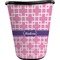 Linked Squares Waste Basket - Single Sided (Black) (Personalized)