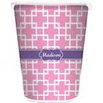 Linked Squares Waste Basket (Personalized)