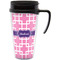 Linked Squares Acrylic Travel Mug with Handle (Personalized)