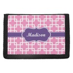 Linked Squares Trifold Wallet (Personalized)
