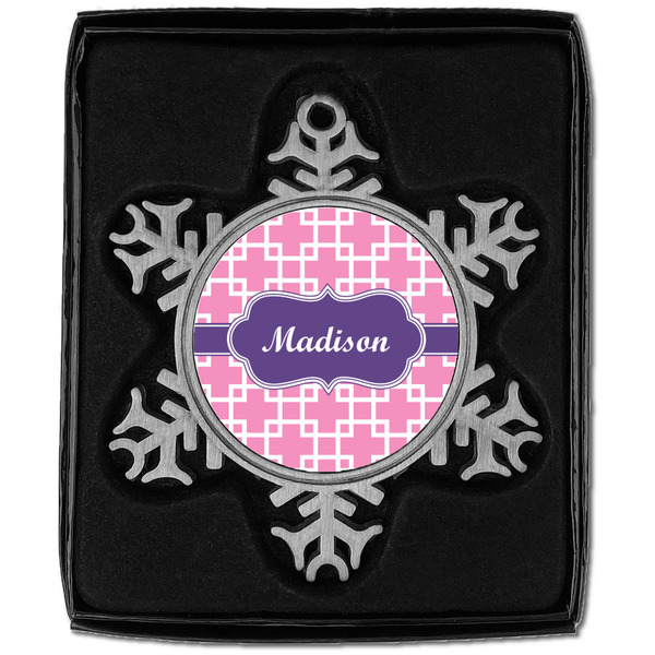 Linked Squares Vintage Snowflake - In box