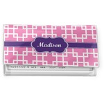 Linked Squares Vinyl Checkbook Cover (Personalized)