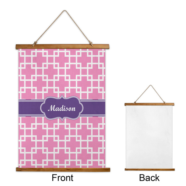 Linked Squares Wall Hanging Tapestry - Portrait - APPROVAL